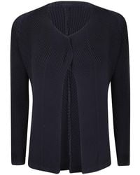 Issey Miyake - "Orbicular Pleats" Cardigan - Lyst