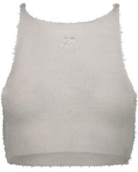 Courreges - Crop Top In White Clothing - Lyst