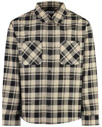 Off-White c/o Virgil Abloh - Check-print Flannel Shirt - Lyst