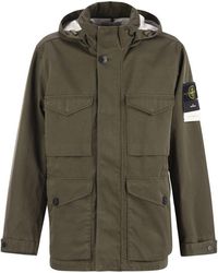 Stone Island - Waterproof And Windproof Field Jacket - Lyst
