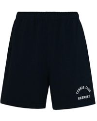 Harmony - Blue Cotton Bermuda Shorts - Lyst