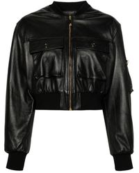 Elisabetta Franchi - Leather Jacket - Lyst