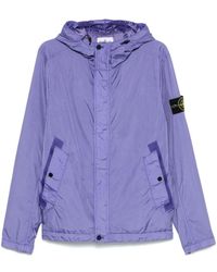 Stone Island - Hooded Jacket Crinkle Reps R-Ny - Lyst