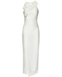 Coperni - Evening Dress With Knotted Fabric Flowers - Lyst