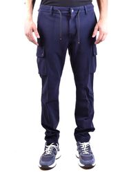 Briglia 1949 Flannel Pants in Dark Blue for Men Blue Mens Clothing Trousers Slacks and Chinos Casual trousers and trousers 