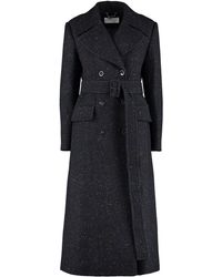 Chloé - Belted Double-breasted Coat - Lyst