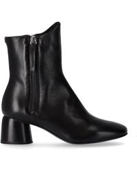 Halmanera - Caren Black Heeled Ankle Boot - Lyst