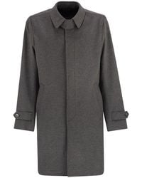 Herno - Wool And Cashmere Coat - Lyst