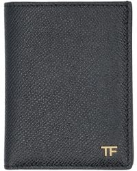 Tom Ford - Small Grain Leather Folding Cardholder - Lyst