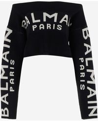 Balmain Long-sleeved tops for Women | Online Sale up to 71% off | Lyst