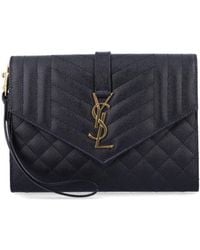 Saint Laurent - Envelope Flap Pouch - Lyst