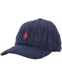 Polo Ralph Lauren - Cable-Knit Cotton Ball Cap - Lyst