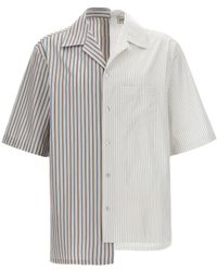 Lanvin - Asymmetric Striped Shirt Shirt, Blouse - Lyst