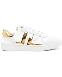 Lanvin - Clay Panalled Sneakers - Lyst