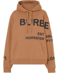 Burberry Horseferry-print Cotton Oversized Hoodie - Multicolour