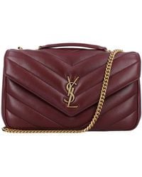 Saint Laurent - Loulou Medium Chevron-Quilted Lambskin Bag - Lyst