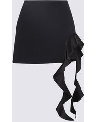 David Koma - Black Viscose Blend Mini Skirt - Lyst