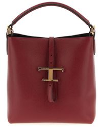 Tod's - 'T Timeless' Mini Bucket Bag - Lyst