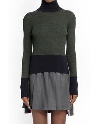 Thom Browne - Roll-neck Ribbed Knit Jumper - Lyst