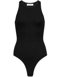 Alaïa - Ribbed Tank Bodysuit - Lyst