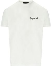 DSquared² - Cool Fit Dsq2 White T-shirt - Lyst