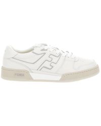 Fendi - 'Match' Tonal Low-Top Sneakers With Ff Detail - Lyst