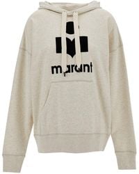 Isabel Marant - Hoodie With Tonal Logo Print - Lyst