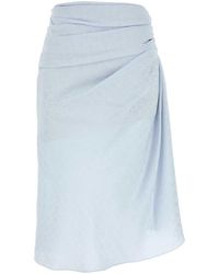 Givenchy - Pastel Silk Skirt - Lyst