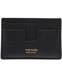 Tom Ford - T Line Leather Credit Card Case - Lyst