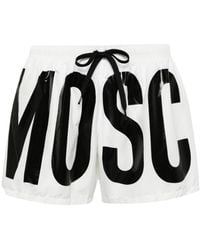 Moschino - Swim Shorts With Logo And Drawstring - Lyst