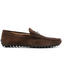 Tod's - City Gommino Suede Moccasin Shoes - Lyst