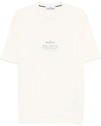 Stone Island - Logo Cotton T-Shirt - Lyst