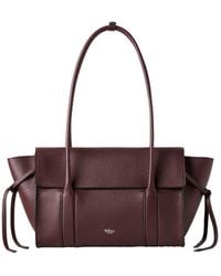 Mulberry - 'Small Bayswater' Bordeaux Shoulder Bag With Laminated Logo - Lyst