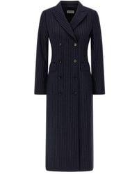 Alberto Biani - Pinstripe Coat - Lyst
