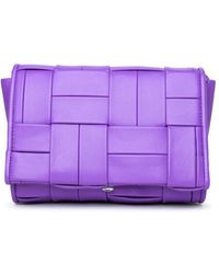 THEMOIRÈ - 'feronia' Purple Vegan Leather Crossbody Bag - Lyst