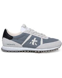 Premiata - 'Sean' Leather And Fabric Sneakers - Lyst