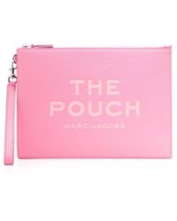 Marc Jacobs - 'The Large Pouch' Clutch With Engraved Logo - Lyst