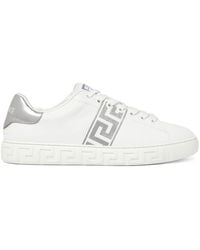 Versace - Calf Leather Sneaker Shoes - Lyst