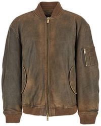 Golden Goose - Jacket With Sleeve Pocket And Distressed Effects - Lyst
