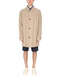 Z Zegna Single-breasted Trench - Natural