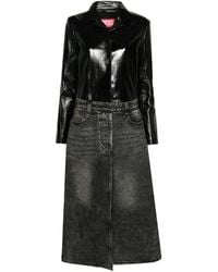 DIESEL - Leather Outerwears - Lyst