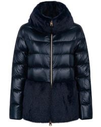 Herno - Luxurious Puffer Jacket With Faux Fur - Lyst