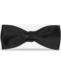 Saint Laurent - Yves Satin Bow Tie - Lyst