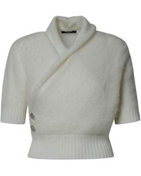 Balmain - White Virgin Wool Blend Sweater - Lyst