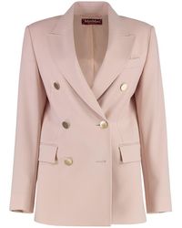 Max Mara - Edicola Double-Breasted Wool Blazer - Lyst