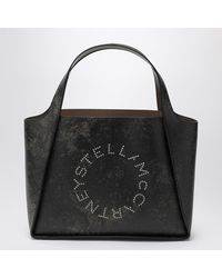 Stella McCartney - Large Stella Logo Bag With Aged Effect - Lyst