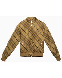 Burberry - Cedar Check Pattern Jacket In - Lyst