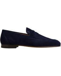Tod's - Suede Leather Loafers Shoes - Lyst