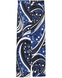 Emilio Pucci - Printed Silk Trousers - Lyst