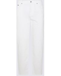 Dolce & Gabbana - White Cotton Blend Jeans - Lyst